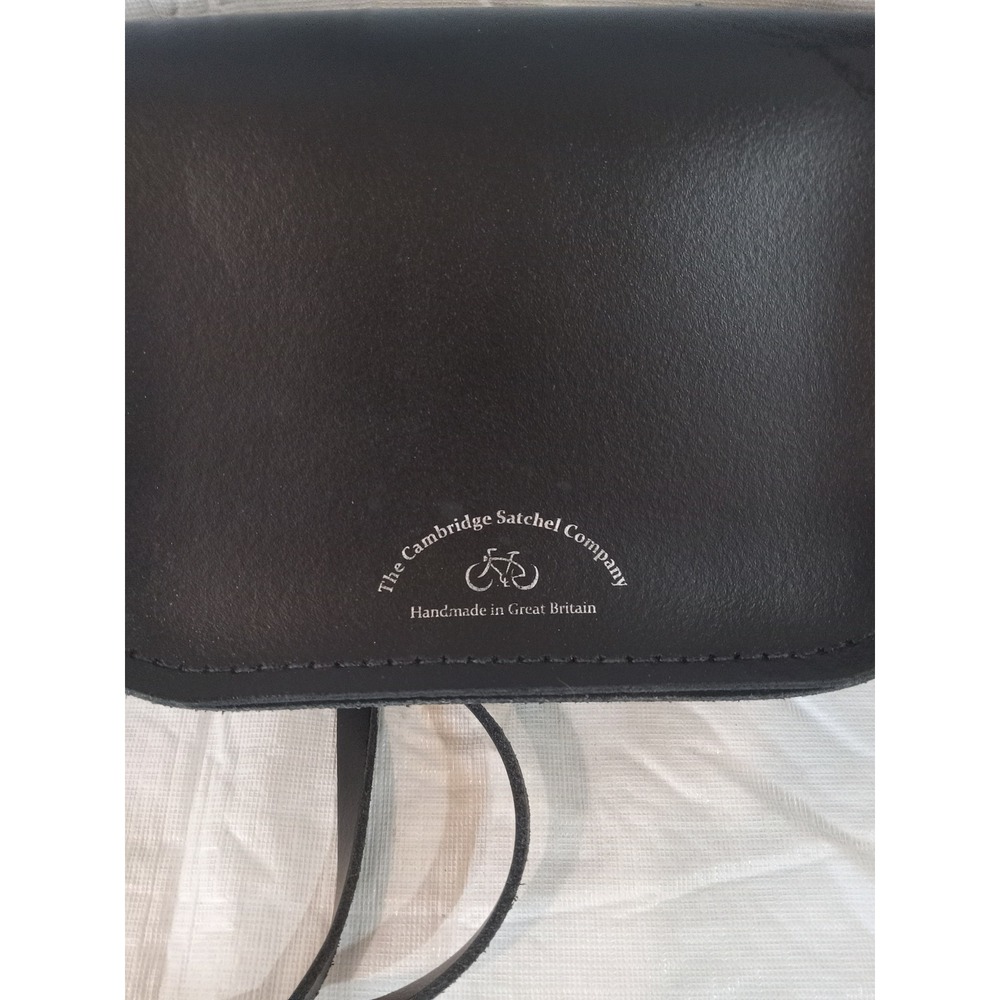 Cambridge Satchel Company Black Cream Leather Crossbody Bag Handmade GB - Picture 3 of 6